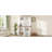 Spacious 2 Piece Mdf Bookcases, Modern Walnut White Storage For Home
