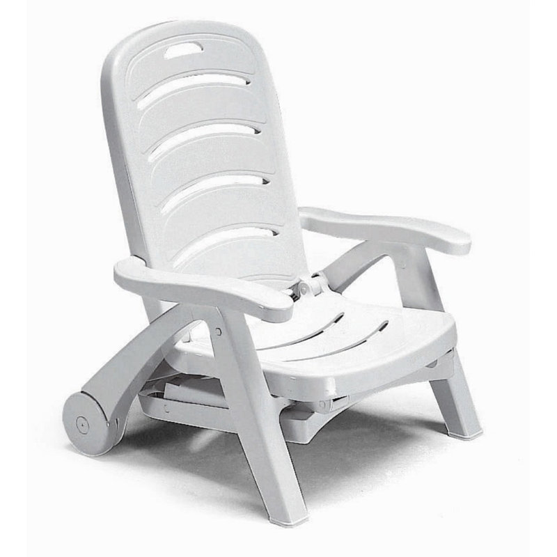 Scout 213cm Long Reclining Single Chaise, White