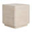 Daphne Outdoor Patio Side Table, Beige Travertine Finish, Set Of 1