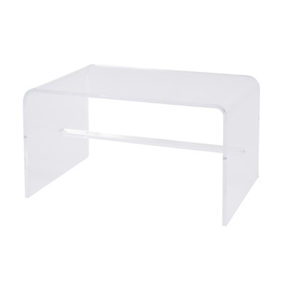 Table basse rectangulaire en acrylique l 32 po Clinesha