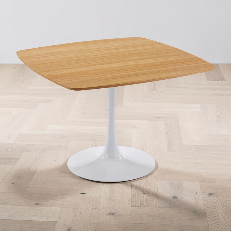 Table de salle à manger pour 4 à 6 personnes avec plateau en MDF, table de salle à manger à piédestal, table basse de loisirs