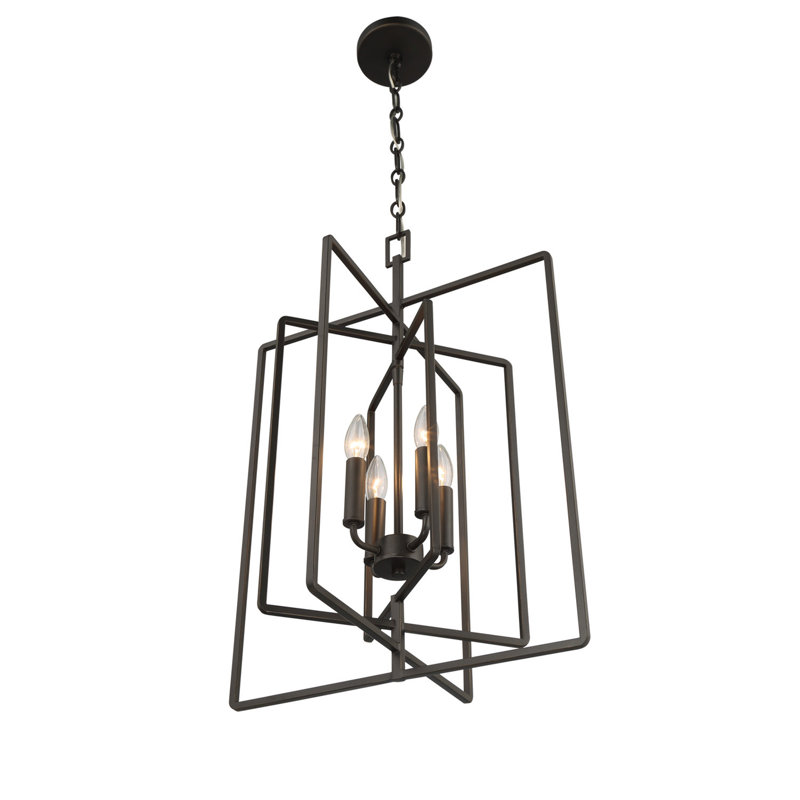 Aldren 4 - Light Dimmable Geometric Chandelier