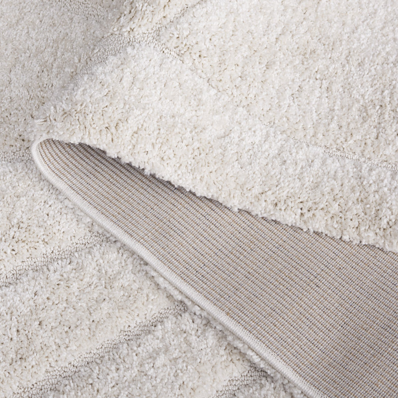Geometric Shag 183cm X 244cm Area Rug