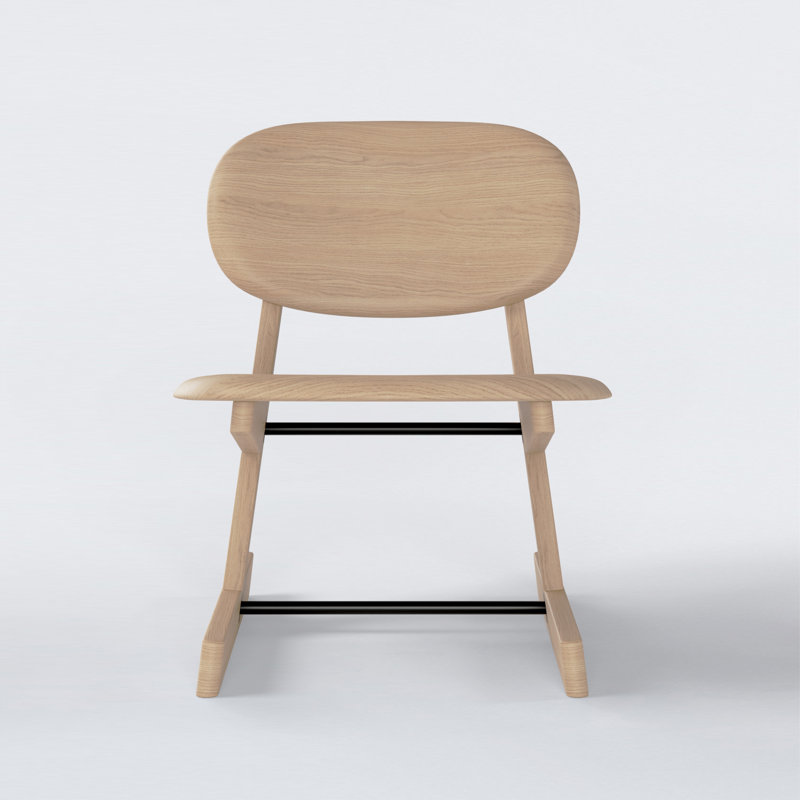 KufenKarl Outdoor Lounge Chair, Oak Nature