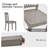 Tanvier Slatted Back Dining Chair Solid Wood Side Chair-712585637