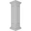 Poteau d'extrémité Newel avec panneau, chapiteau plat et garniture de base (trousse d'installation incluse)-83842542