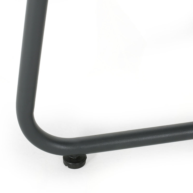Outdoor Metal end Table, Gray