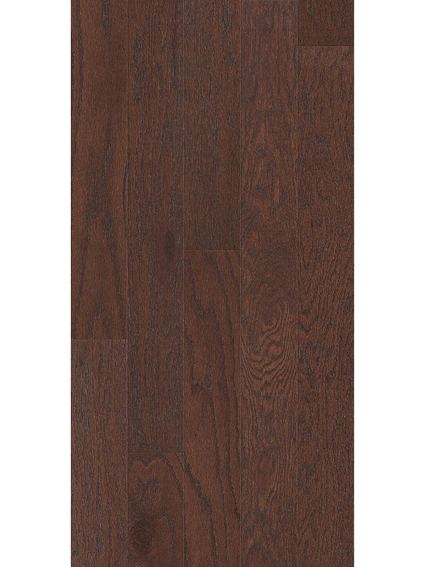 Wood 0.38" Thick 1.5" Wide 78" Length Overlap Reducer, Dark Brown