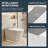 Modern Integrated Smart Toilet, Auto Open/Close Lid, Heated Seat, Triple Flush System, Foot Sensor & Remote Control, LED Display, Night Light