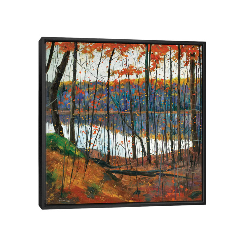 «Hidden City» par Graham Forsythe - impression sur toile tendue, H 26 po x l 26 po x P 1,5 po, Toile avec cadre noir