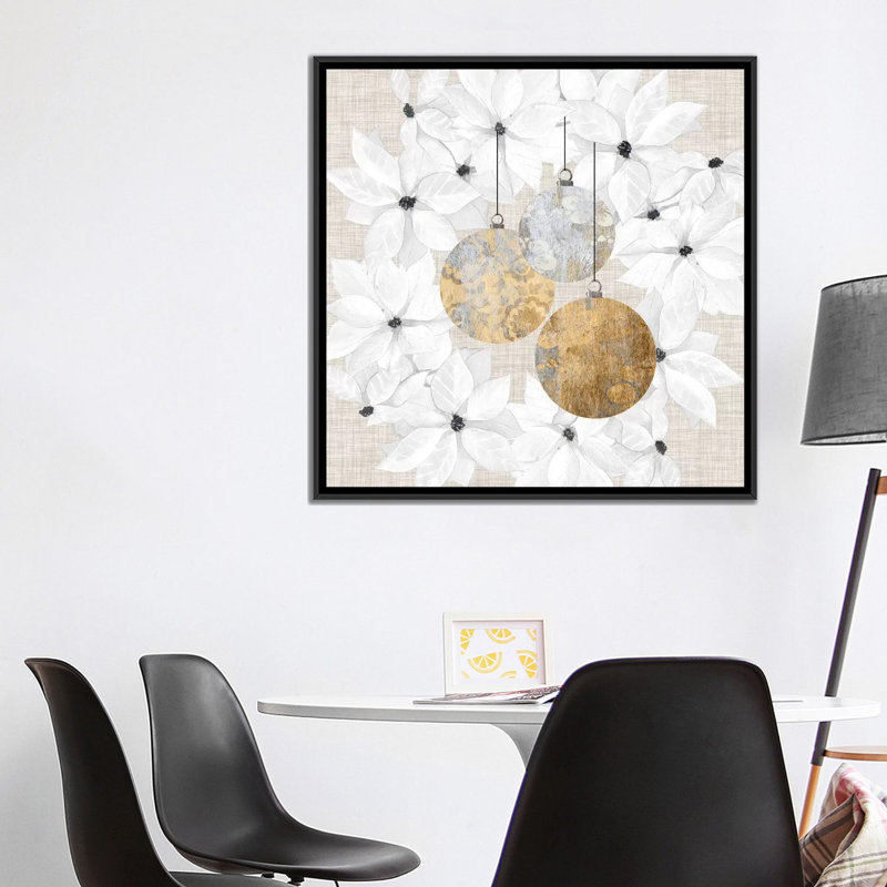 «Soph sophistiqué Noël III» par Grace Popp - impression, Toile avec cadre noir, Pas de tapis, H 37 po x l 37 po x P 1,5 po