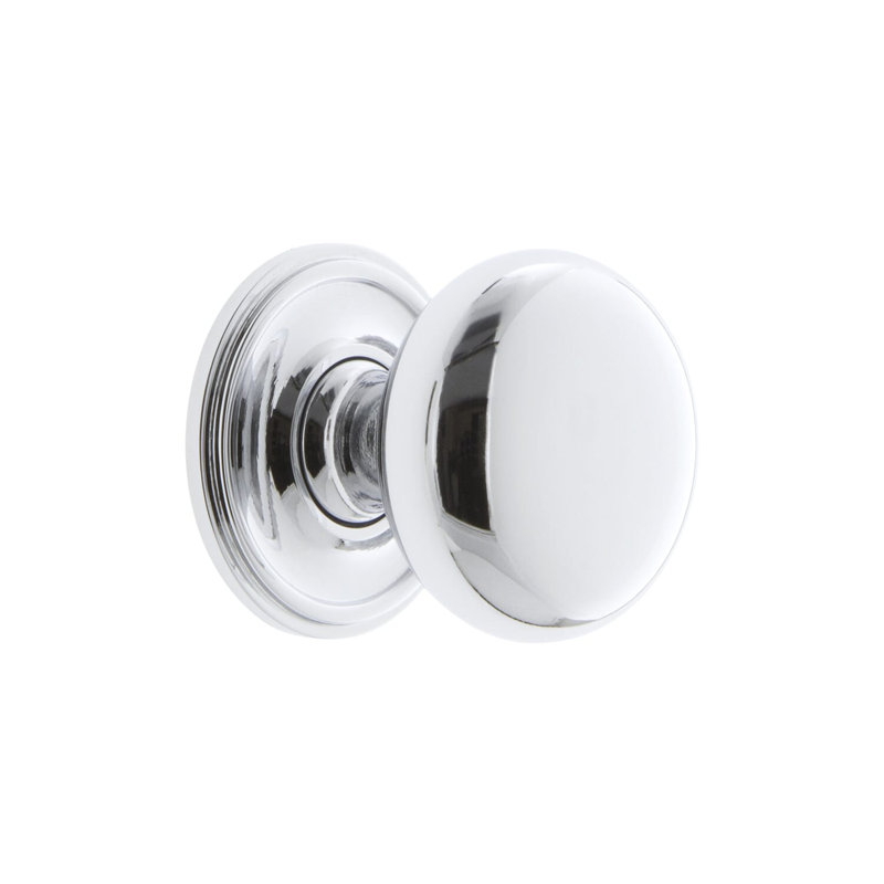 Fifth Avenue Round Knob, Bright Chrome