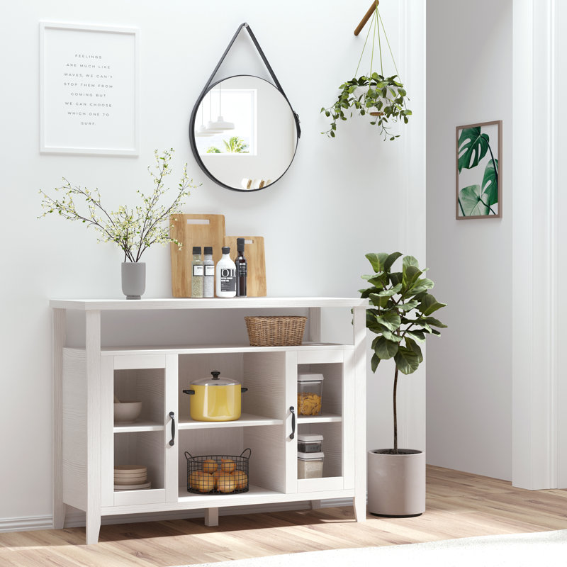 Large Anayely 45,75 po, Blanc