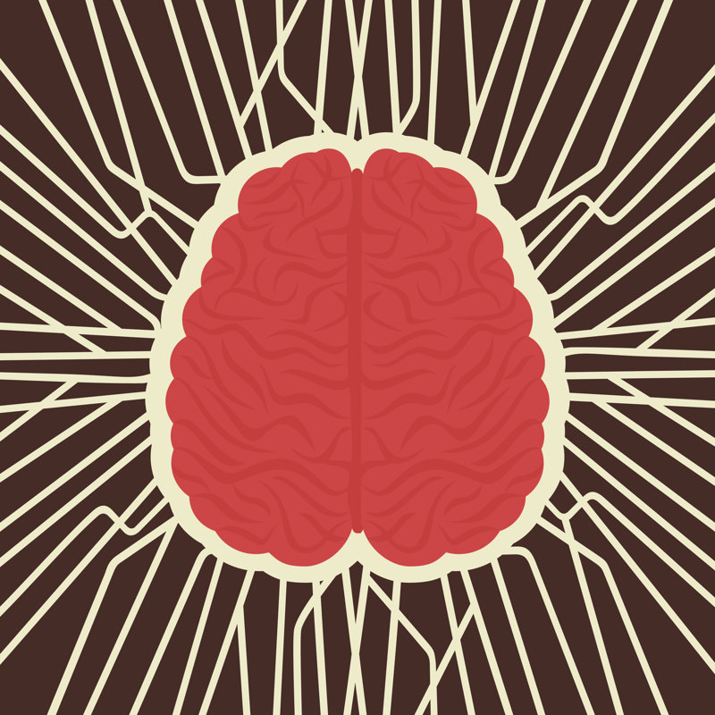 Brain Connection by Vectoraart - Wrapped Canvas Print, 91cm H x 91cm W x 3.8cm D