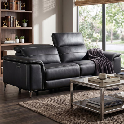Causeuse inclinable en cuir Chelita
