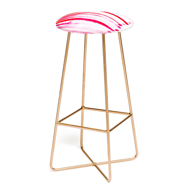 Tabouret de bar 28 po Ditchka, Bleu, Or