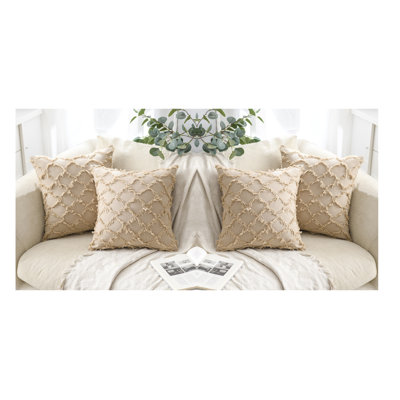  Housse de coussin géométrique 18 po