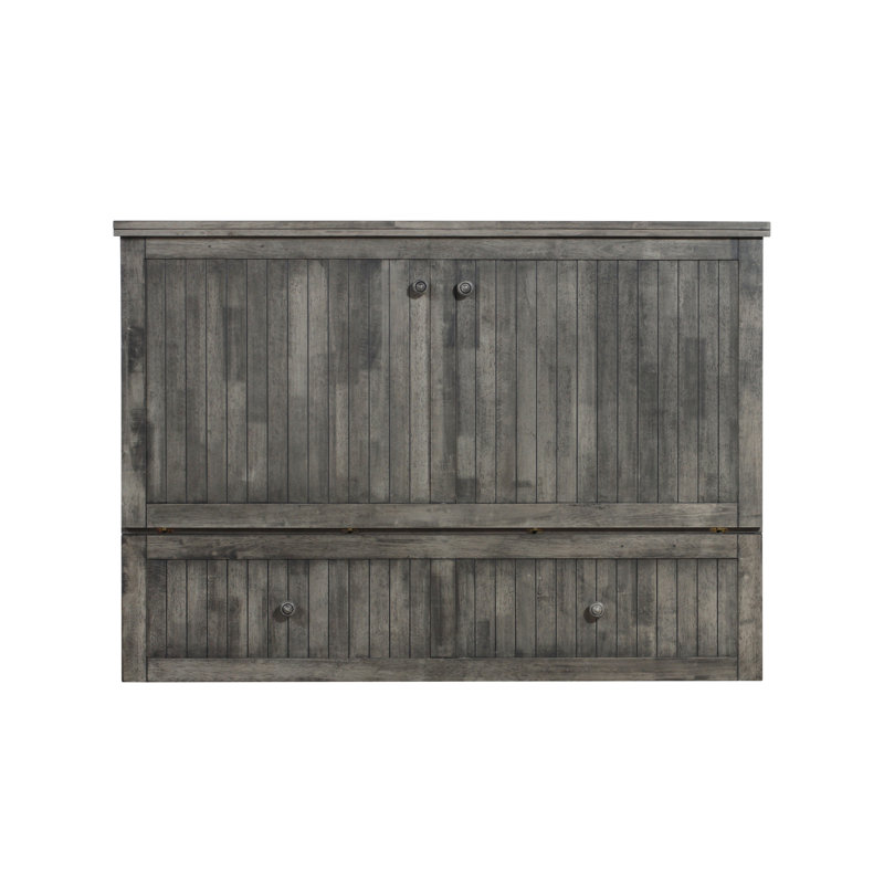 Tuscany Cabinet Bed, Gray, Queen