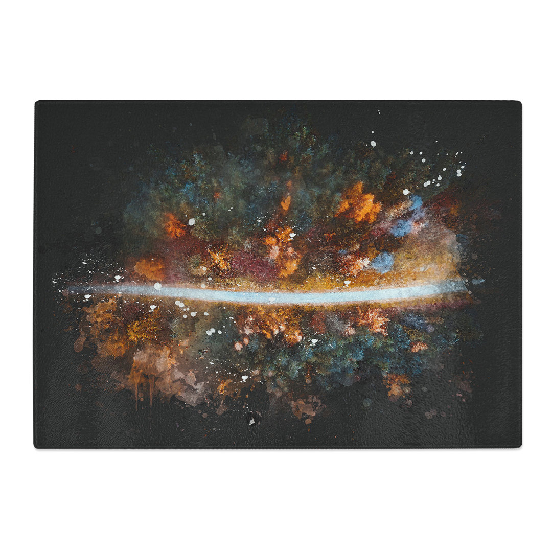 Tempered Glass Forest Road Chopping Board