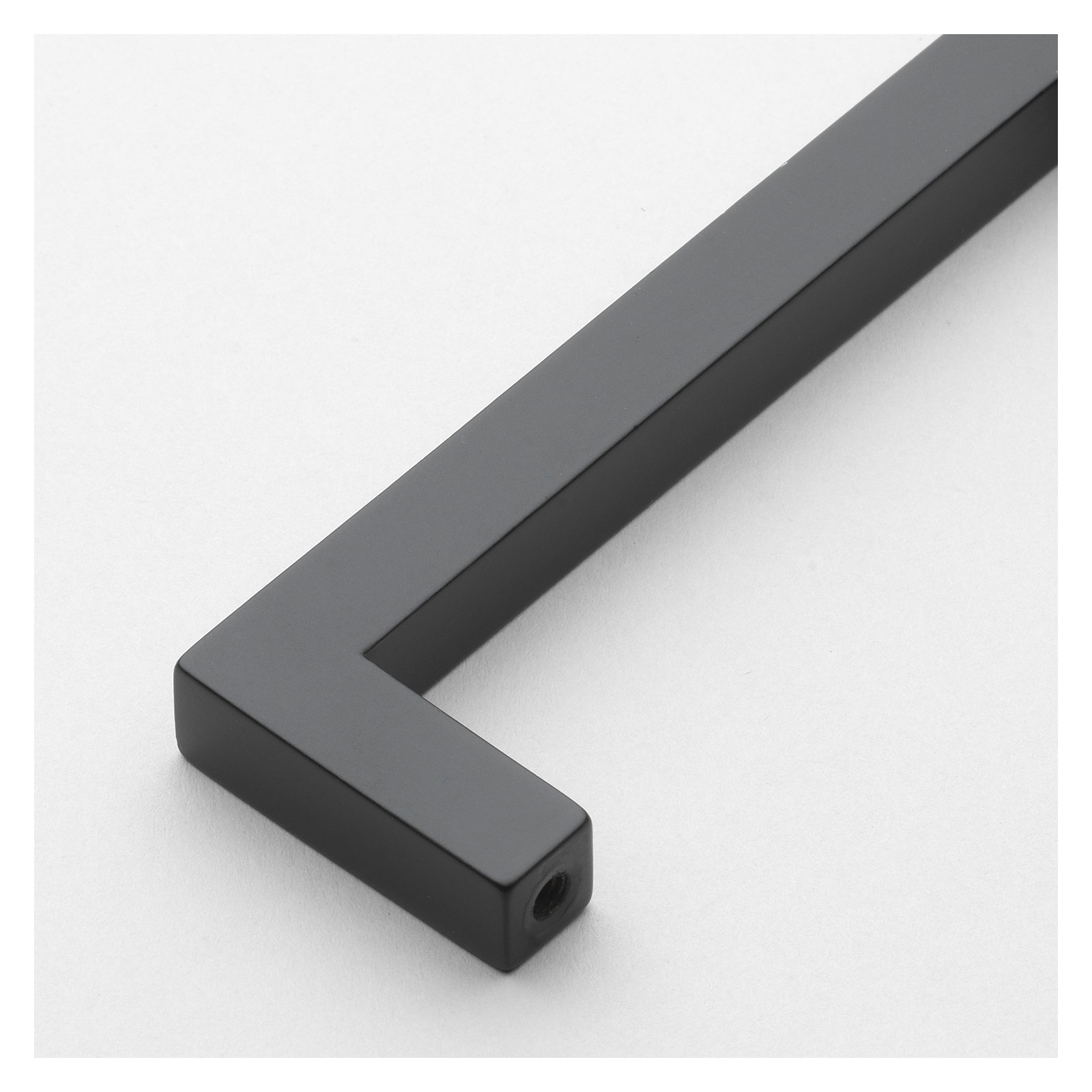 Kingston Collection Solid Square Bar Pull, Matte Black, 6 5/16"