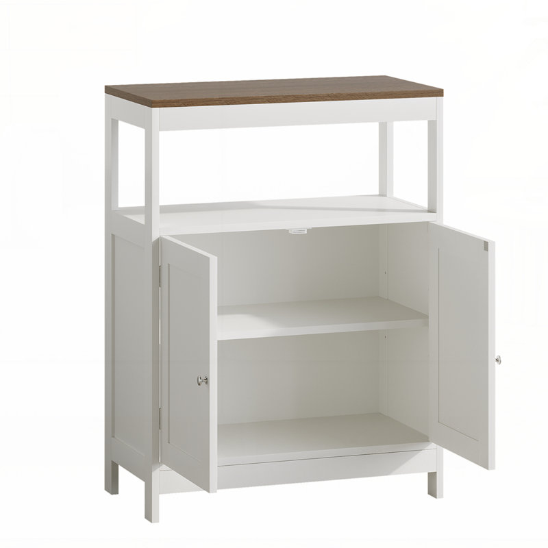Armoire de salle de bain autoportante avec tablette réglable