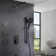 Shower Systems With 11.8"Rain Shower And High Pressure Handheld, 3 Body Jet Faucet, Rough In-Valve