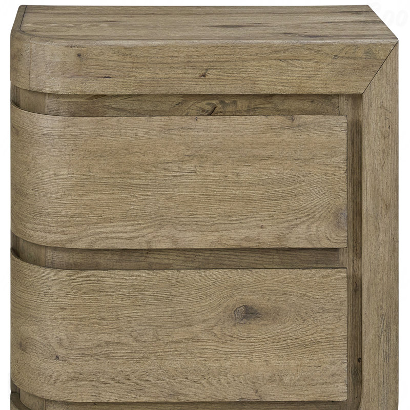 Table de chevet droite, chêne noueux anglais