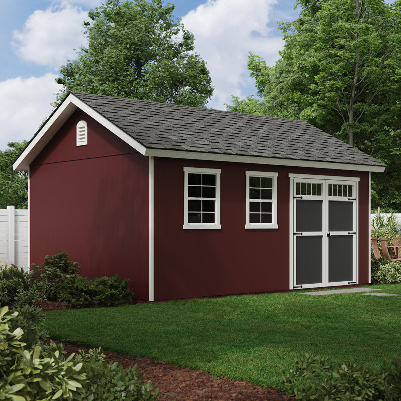 Scarsdale Wood Storage Shed, 12 ft. W x 16 ft. D, With Floor (Professional Installation Included), Yes, With Floor