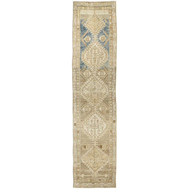 Antique One Of A Kind One-of-a-Kind 2'11" X 13'6" Hand Knotted Area Rug