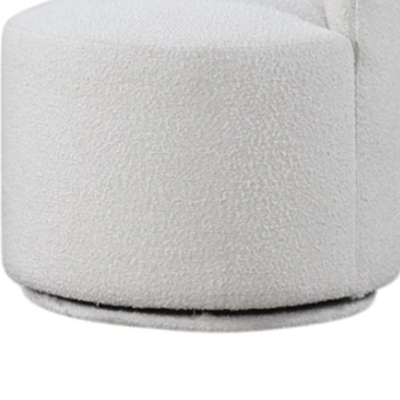 Chaise de salle à manger pivotante Ager, Blanc
