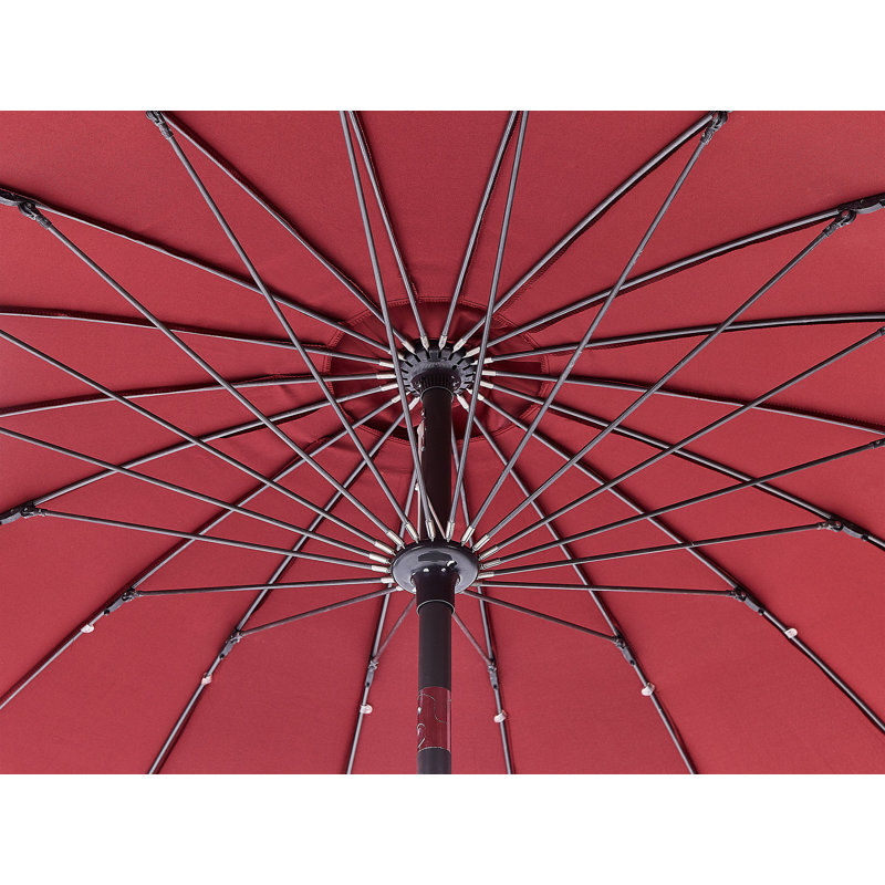 Anagabriela 255cm Market Parasol, Dark Red