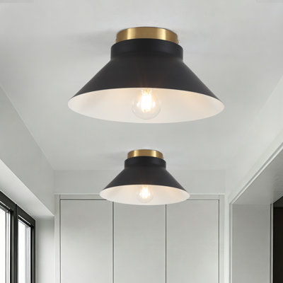 1-Light Dome Flush Mount Light