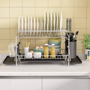 POPLARBOX Stainless Steel over the Sink Dish Rack & Reviews