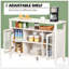 Buffet polyvalent et moderne avec tablettes réglables et portes en verre pour la présentation et le rangement