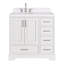 Ensemble de meuble-lavabo simple 36,25 po avec plateau en quartz Abshire-94668882