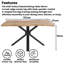Dining Set with Bench and 4 Chairs