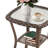 Outdoor Wicker Side Table, All Weather Rattan Small Patio Table, Square End Table