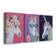 Unicorn II - ensemble de 3 reproductions d'art sur toile tendue-1150891641