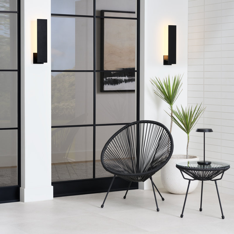 Angolo LED Outdoor Wall Lantern, 18.3" H x 3.8" W x 4.5" D
