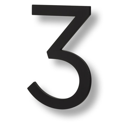 Numéro de maison flottante, 6 po