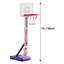 Ensemble de jeu de basketball pour piscine avec 4 balles gonflables