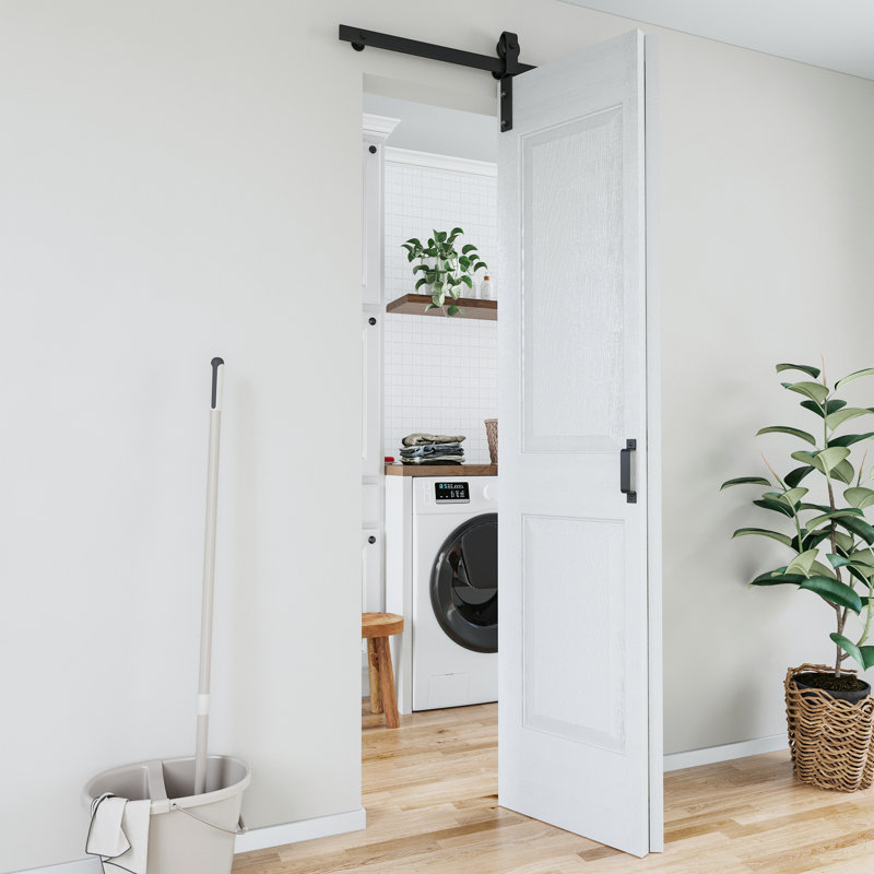 Porte de grange pliante en forme de treillis à l'intérieur de la porte de placard pliante en bois manufacturé, 32 po x 84 po