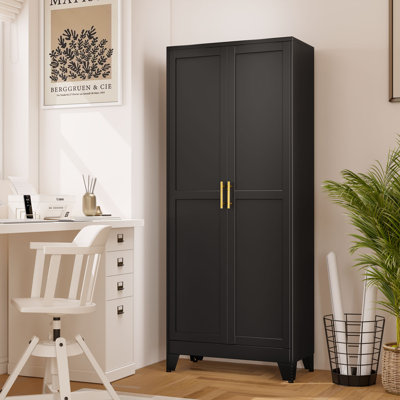 Grand vaisselier 70 po H 70,87 po avec garde-manger et 4 tablettes réglables