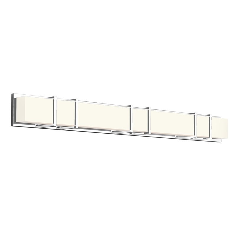 1 - Light Dimmable LED Chrome Bath Bar