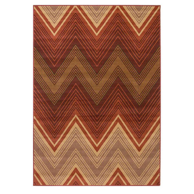 Brooklawn Chevron Shag Area Rug