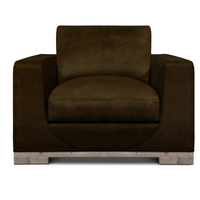 Fauteuil en cuir véritable et demi Cassidy