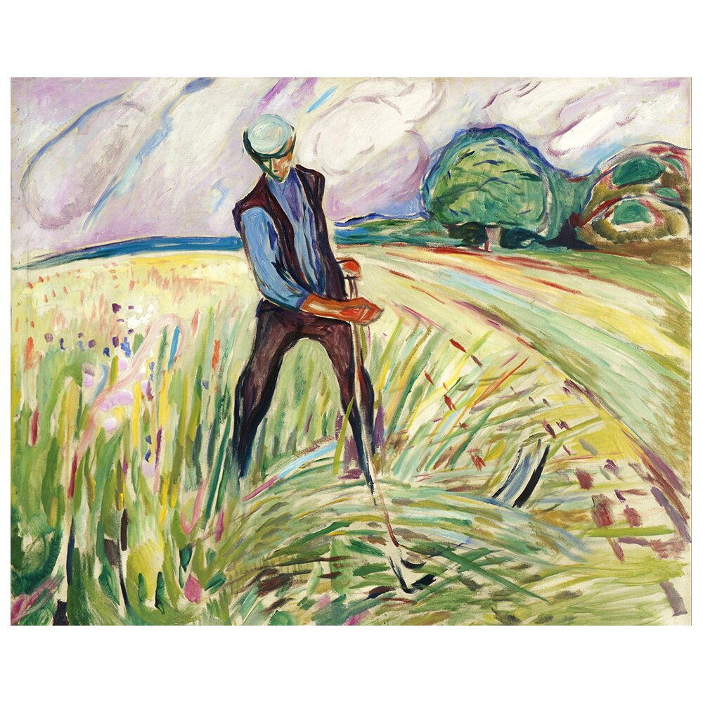 Leinwandbild Der Heumacher von Edvard Munch