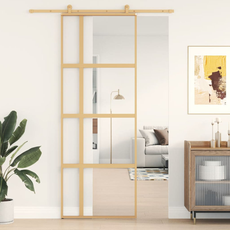 Huftalen Sliding Door, Gold, 76cm W x 205cm H