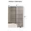Meuble de chambre 1pc avec finition UV de style contemporain avec pieds chromés et poignées verticales-1714547934