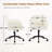 Teddy Fabric Home Office Chair, Adjustable Height, 360° Swivel